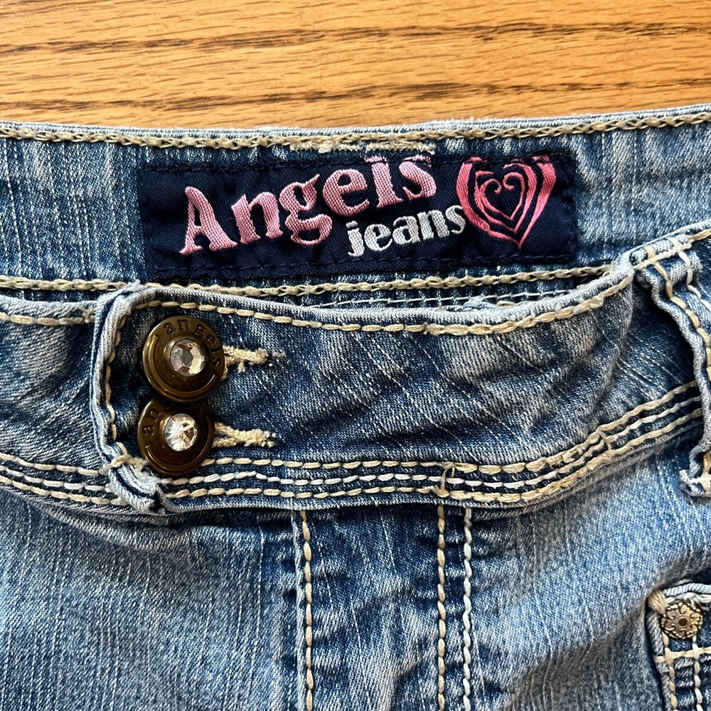 y2k angel jeans low rise jean cutoffs - Picture 4 of 8